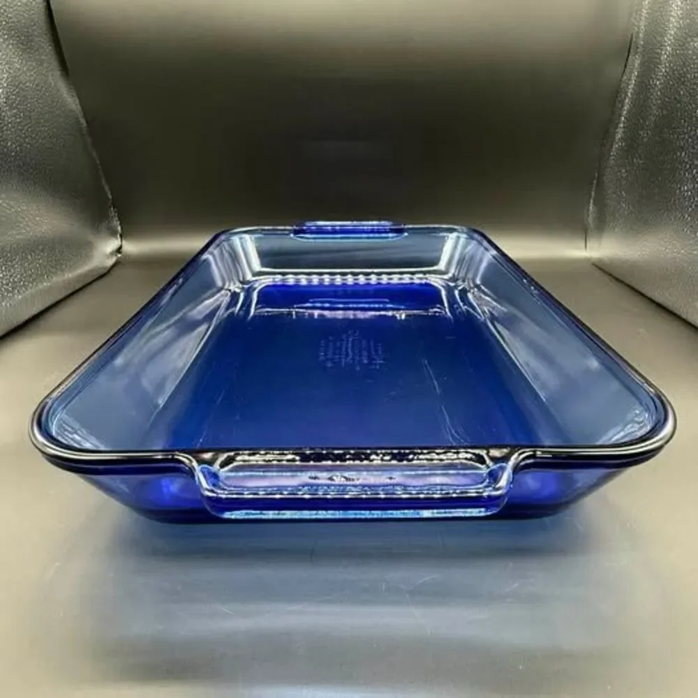 Anchor Hocking Cobalt Blue Glass 4 Quart Baking Dish